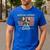 Boston Terrier Dad Dog Lovers American Flag 4th Of July For Women Men Men's Casual T-Shirt Royal Blue