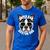 Boston Terrier Dad Father’s Day Dog Dad Men’s Men's Casual T-Shirt Royal Blue