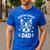 Boston Terrier Dad Boston Terrier Men's Casual T-Shirt Royal Blue