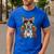 Boston Terrier Dia De Los Muertos Day Of The Dead Dog Skull For Men Women Kids Men's Casual T-Shirt Royal Blue