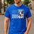 Boston Terrier Dog 4th Of July US American Flag Patriotic Men's Casual T-Shirt Royal Blue