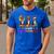 Boston Terrier Dog Halloween Christmas Hallothanksmas Men Women Kids Men's Casual T-Shirt Royal Blue