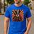 Boston Terrier Dog Japanese Art Samurai Ukiyo-e Men's Casual T-Shirt Royal Blue