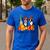 Boston Terrier Dog Lover Fall Ya'Ll Halloween Costume Men Women Men's Casual T-Shirt Royal Blue