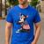 Boston Terrier Dog Merica 4th Of July Usa American Flag Men Men's Casual T-Shirt Royal Blue