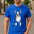 Boston Terrier Dog Motif Pet Art Boston Terrier For Men Women Kids Men's Casual T-Shirt Royal Blue