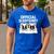 Boston Terrier Dog Official Sleep Pajamas Nightgown Men's Casual T-Shirt Royal Blue