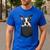 Boston Terrier Dog Puppy Dog In Pocket Cute Pet Lover Men's Casual T-Shirt Royal Blue