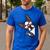 Boston Terrier Dog From Side Boston Bull Men's Casual T-Shirt Royal Blue