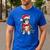 Boston Terrier Dog Ugly Christmas Dog Xmas For Men Women Kids Men's Casual T-Shirt Royal Blue