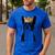 Boston Terrier Dog Wearing Crown For Men Women Girls Kids Men's Casual T-Shirt Royal Blue
