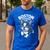 Boston Terrier Girl Cute Cartoon For Dog Owners Pet Terrier Men's Casual T-Shirt Royal Blue