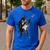 Boston Terrier Guitar Men's Casual T-Shirt Royal Blue