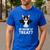 Boston Terrier Halloween Shirt Did Someone Say Treat Men's Casual T-Shirt Royal Blue