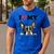 Boston Terrier I Heart My Dog Dog Lover Men's Casual T-Shirt Royal Blue