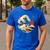 Boston Terrier Japanese Kanagawa Wave Surf Loyal Dog Men Women Kids Men's Casual T-Shirt Royal Blue