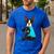 Boston Terrier I Love Mom Apparel Men's Casual T-Shirt Royal Blue