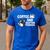 Boston Terrier Lover Coffee And Boston Terriers Men's Casual T-Shirt Royal Blue