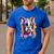 Boston Terrier Lover Pop Art Color Boston Terrier Dog For Men Women Girls Kids Men's Casual T-Shirt Royal Blue