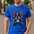 Boston Terrier Lovers Gaming Headphones Boston Terrier Men's Casual T-Shirt Royal Blue