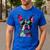 Boston Terrier Lovers Pop Art Boston Terrier Men's Casual T-Shirt Royal Blue
