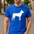 Boston Terrier Men's Casual T-Shirt Royal Blue