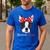 Boston Terrier Mom Bostie Women Girls Men's Casual T-Shirt Royal Blue