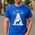 Boston Terrier Mom Dad Dog Alien UFO For Men Women Men's Casual T-Shirt Royal Blue