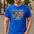 Boston Terrier Mom Dog Lovers American Flag 4th Of July Men's Casual T-Shirt Royal Blue