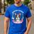Boston Terrier Mom Mother's Day Men's Casual T-Shirt Royal Blue