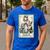 The Boston Terrier Mom Skeleton Spooky Season Halloween Men's Casual T-Shirt Royal Blue