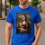 Boston Terrier Mona Lisa Painting Art Dog Mom Dad For Men Women Kids Men's Casual T-Shirt Royal Blue