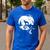 Boston Terrier And Moon Halloween Costume Dog Lover Men's Casual T-Shirt Royal Blue