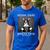 Boston Terrier Mug Shot Guilty Dog Men's Casual T-Shirt Royal Blue