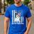 Boston Terrier Papa Cool Dog Lover USA American Flag Men Women Men's Casual T-Shirt Royal Blue
