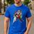 Boston Terrier Santa Claus Hat Merry Christmas Dog X-Mas Men's Casual T-Shirt Royal Blue