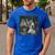 Boston Terrier Selfie With Ghosts Halloween Dog Lover Men's Casual T-Shirt Royal Blue