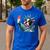 Boston Terrier Selfie Statue Of Liberty 4th Of July American Men's Casual T-Shirt Royal Blue