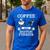 Boston Terrier Shirt Coffee And Boston Terrier Cute Dog For Men Women Girls Kids Men's Casual T-Shirt Royal Blue