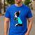 Boston Terrier Tattoos I Love Mom Men's Casual T-Shirt Royal Blue