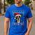 Boston Terrier Ugly Christmas Sweater Xmas For Adults Kids Men's Casual T-Shirt Royal Blue