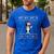 Boston Terrier Wearing Santa Hat Ugly Xmas Dog Lovers Men's Casual T-Shirt Royal Blue