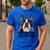 Boston Terrier Will Find And Lick You Bostie Mom Men's Casual T-Shirt Royal Blue