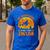 My Broom Broke So Now I Teach English Halloween Teacher Men's Casual T-Shirt Royal Blue