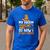 My Broom Broke So Now I Teach Math Teacher Halloween Men's Casual T-Shirt Royal Blue