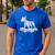 Bull Terrier Skeleton Birthday Halloween Kids Men's Casual T-Shirt Royal Blue
