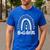 Bulldogs School Mascot Rainbow Teacher Lover Men's Casual T-Shirt Royal Blue Bulldogs School Mascot Rainbow Teacher Lover Men's Casual T-Shirt Royal Blue