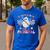 You Can't Scare Me I'm a Principal Halloween Teacher Men's Casual T-Shirt Royal Blue