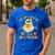 You Can't Scare Me I'm A SPED Teacher Halloween Ghost Men's Casual T-Shirt Royal Blue