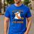 You Can't Scare Me I Teach 6th Grade Retro Teacher Halloween Men's Casual T-Shirt Royal Blue